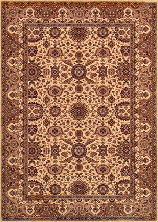 Couristan Himalaya Kailash Antique Cream/Persian Red Area Rug