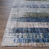 Couristan Easton Distress Planking Moss/Denim Area Rug Corner Image