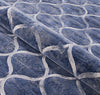 Couristan Easton Ogee Dusk Blue Area Rug Detail Image