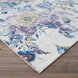 Couristan Easton Floral Chic Bone/Multi Area Rug Close Up Image