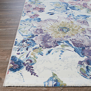 Couristan Easton Floral Chic Bone/Multi Area Rug Corner Image