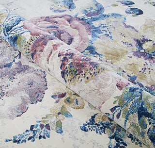 Couristan Easton Floral Chic Bone/Multi Area Rug Detail Image