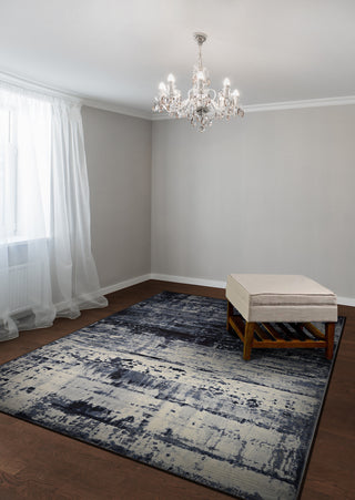 Couristan Easton Abstract Mosaic Slate Area Rug Lifestyle Image Feature