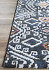Couristan Everest Bohemia Denim Ivory Area Rug Corner Image