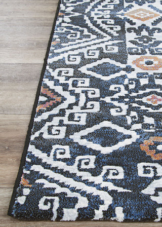 Couristan Everest Bohemia Denim Ivory Area Rug Corner Image