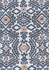 Couristan Everest Bohemia Denim Ivory Area Rug Pile Image