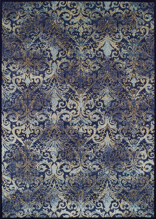 Couristan Vintage Royal Arabesque Denim/Aqua Area Rug main image