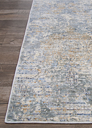 Couristan Couture Bordado Light Grey/Multi Area Rug Corner Image