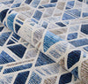 Couristan Easton City Bricks Graffiti Blue Area Rug Detail Image