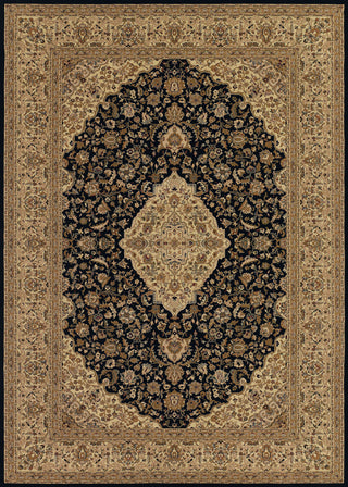 Couristan Izmir All Over Heriz Black Area Rug