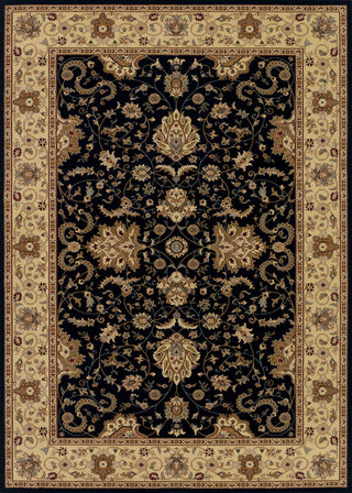 Couristan Izmir Floral Bijar Black Area Rug