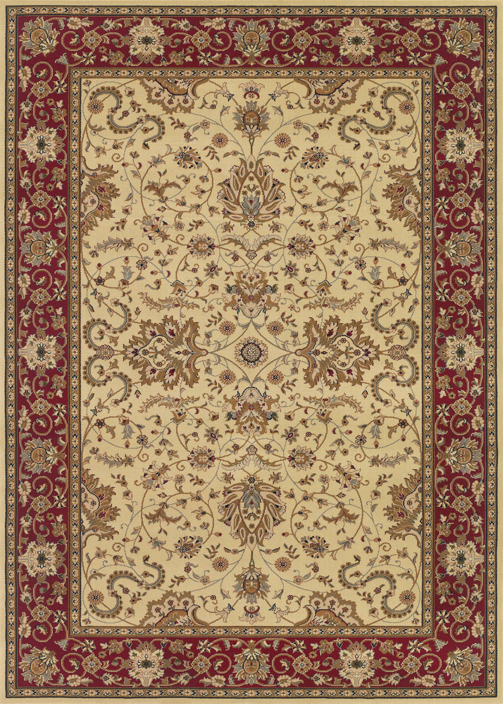 Couristan Izmir Floral Bijar Ivory Area Rug