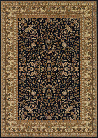 Couristan Izmir Floral Mashhad Black Area Rug