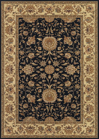 Couristan Izmir Floral Isfahan Black Area Rug