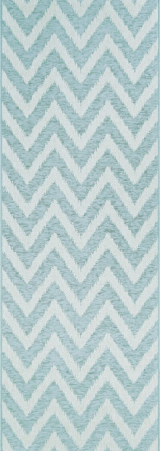 Couristan Timber Cascade Serenity Blue Area Rug Runner Image