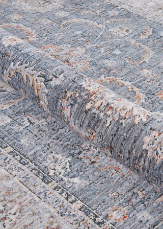 Couristan Savoy Lamar Slate Blue Area Rug Detail Image