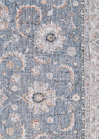 Couristan Savoy Lamar Slate Blue Area Rug Pile Image
