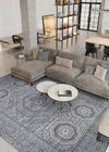 Couristan Savoy Abadeh Denim Area Rug Lifestyle Image Feature