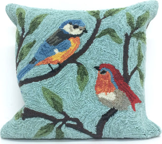 Trans Ocean Frontporch Birds On Branches Blue by Liora Manne