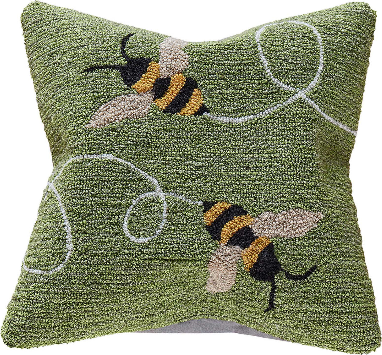 Trans Ocean Frontporch 4437/06 Buzzy Bees Green by Liora Manne