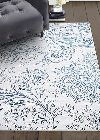 Couristan Nirvana Topiary Antique Lace Area Rug Lifestyle Image Feature