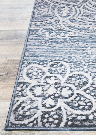 Couristan Nirvana Topiary Greystone Area Rug Corner Image