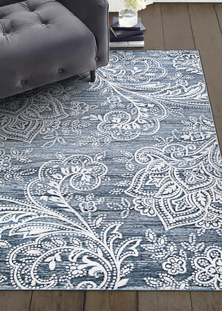 Couristan Nirvana Topiary Greystone Area Rug Lifestyle Image Feature