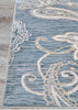 Couristan Nirvana Garden Damask Greystone Area Rug Corner Image