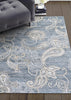 Couristan Nirvana Garden Damask Greystone Area Rug Lifestyle Image Feature