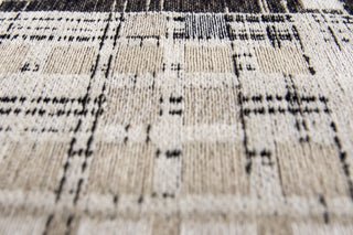 Louis de Poortere Mad Men Sky Scraper 8413 Hudson Grey Area Rug Detail