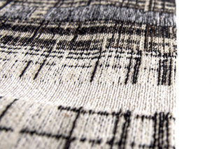 Louis de Poortere Mad Men Sky Scraper 8413 Hudson Grey Area Rug Detail