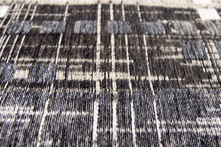 Louis de Poortere Mad Men Sky Scraper 8413 Hudson Grey Area Rug Detail