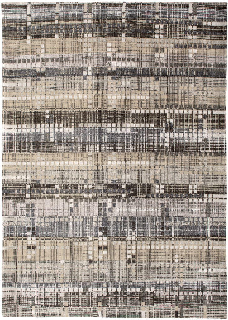 Louis de Poortere Mad Men Sky Scraper 8413 Hudson Grey Area Rug main image