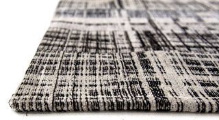 Louis de Poortere Mad Men Sky Scraper 8413 Hudson Grey Area Rug Close Up