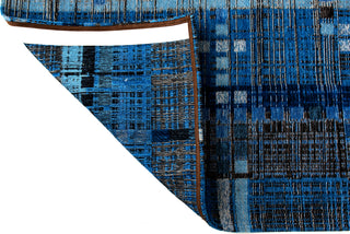 Louis de Poortere Mad Men Sky Scraper 8426 Rockefeller Blue Area Rug Backing