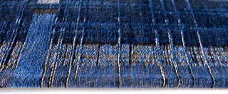 Louis de Poortere Mad Men Sky Scraper 8426 Rockefeller Blue Area Rug Board Shot