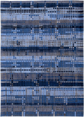 Louis de Poortere Mad Men Sky Scraper 8426 Rockefeller Blue Area Rug main image