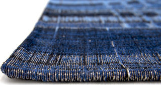 Louis de Poortere Mad Men Sky Scraper 8426 Rockefeller Blue Area Rug Close Up