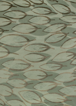 Couristan Impressions Sage Leaf Sage/Silver Area Rug