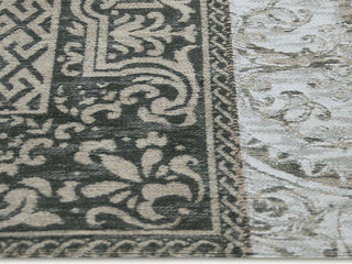 Louis de Poortere Vintage Multi 8101 Black And White Area Rug Board Shot