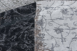 Louis de Poortere Vintage Multi 8101 Black And White Area Rug Detail