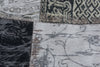 Louis de Poortere Vintage Multi 8101 Black And White Area Rug 