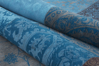 Louis de Poortere Vintage Multi 8105 Turquoise Area Rug 