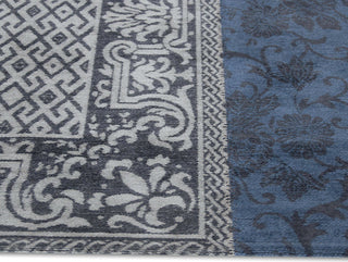 Louis de Poortere Vintage Multi 8108 Bleu Denim Area Rug Board Shot