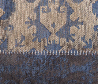 Louis de Poortere Vintage Multi 8108 Bleu Denim Area Rug 