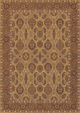 Couristan Royal Kashimar All Over Vase Hazelnut Machine Loomed Area Rug