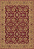 Couristan Royal Kashimar All Over Vase Persian Red Machine Loomed Area Rug