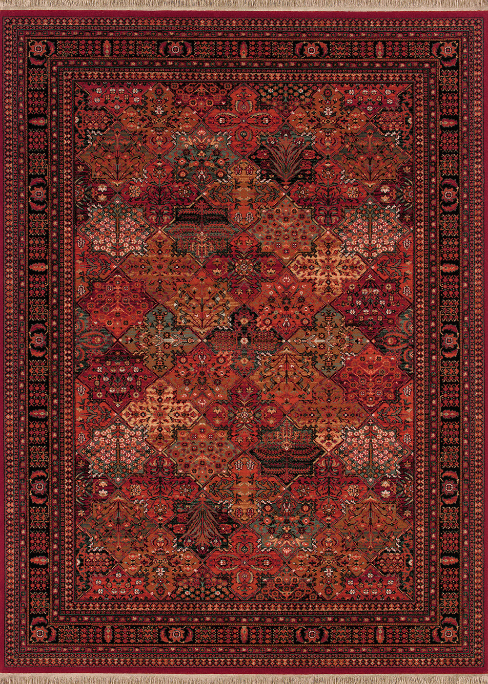 Couristan Kashimar Imperial Baktiari Antique Red Area Rug