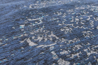 Louis de Poortere Fading World Medallion 8254 Blue Night Area Rug Detail