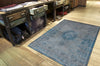 Louis de Poortere Fading World Medallion 8255 Grey Turquoise Area Rug 